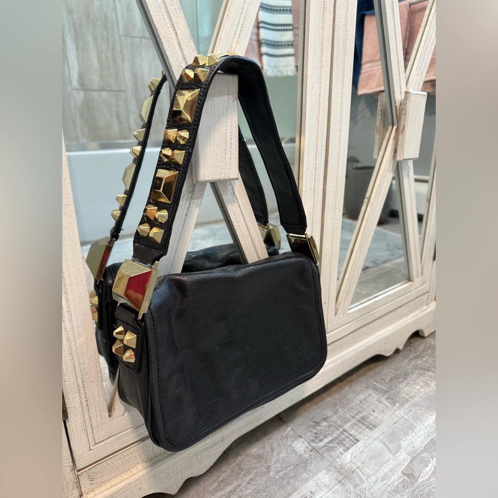 Vintage Betsey Johnson Studded Shoulder Bag